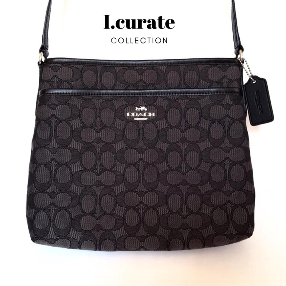 COACH Outline Zip File Crossbody Bag NEW